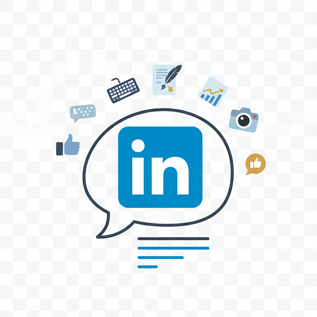 LinkedIn Post Creator illustrasjon